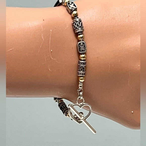 Sterling Silver 925 Thailand   Station Bracelet 7 - Picture 1 of 14